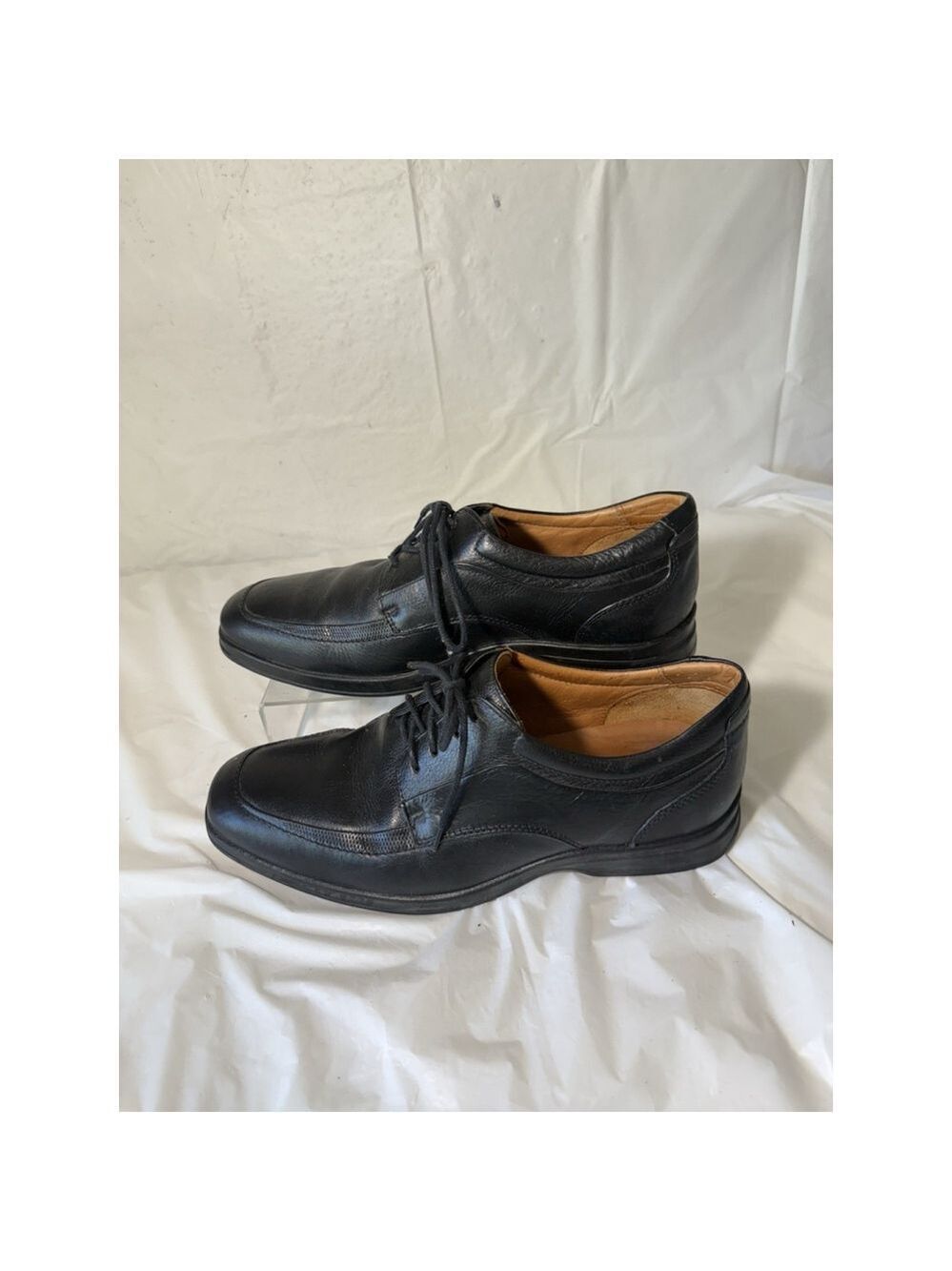 Belvedere Times luxury Leather Oxfords Men's Size 9D Black